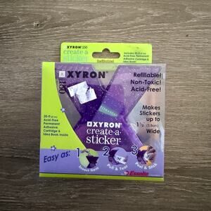 Xyron 150 Create-A-Sticker NEW Craft Scrapbook Journaling Purple